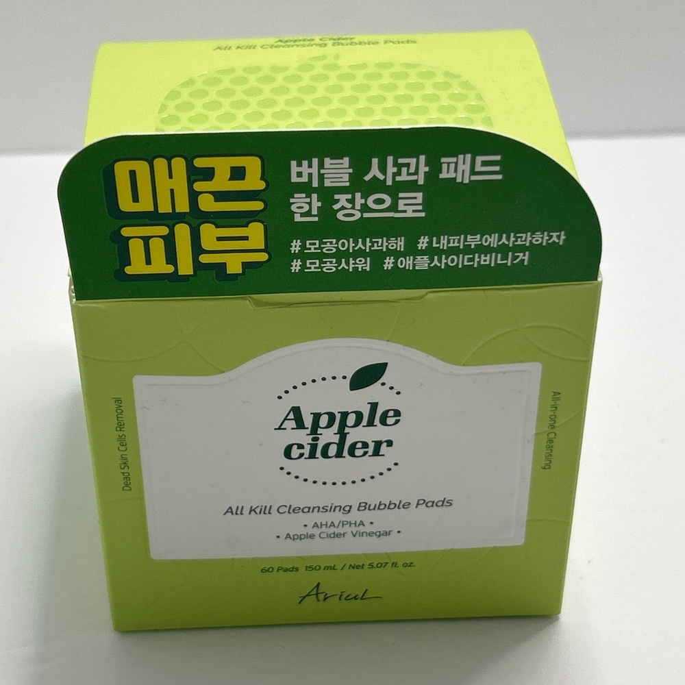 🍀 Ariul 🍀 Apple Cider Cleansing Bubble Pads Beauty Skin Face Korea 🍀 2026